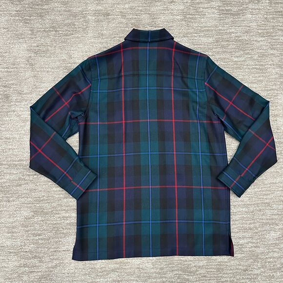 VTG LRL Lauren Ralph Lauren Shirt Womens Small Green Plaid Wool Full Zip - Picture 5 of 9